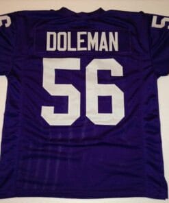 Chris Doleman UNSIGNED CUSTOM Made Purple Jersey