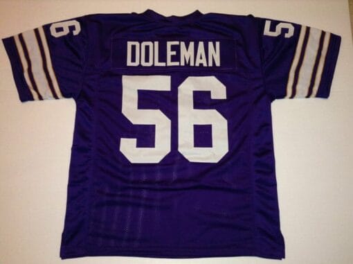 Chris Doleman UNSIGNED CUSTOM Made Purple Jersey