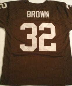 Jim Brown UNSIGNED CUSTOM Made Brown Jersey