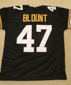Mel Blount UNSIGNED CUSTOM Made Black Jersey