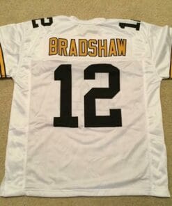 Terry Bradshaw UNSIGNED CUSTOM Made White Jersey