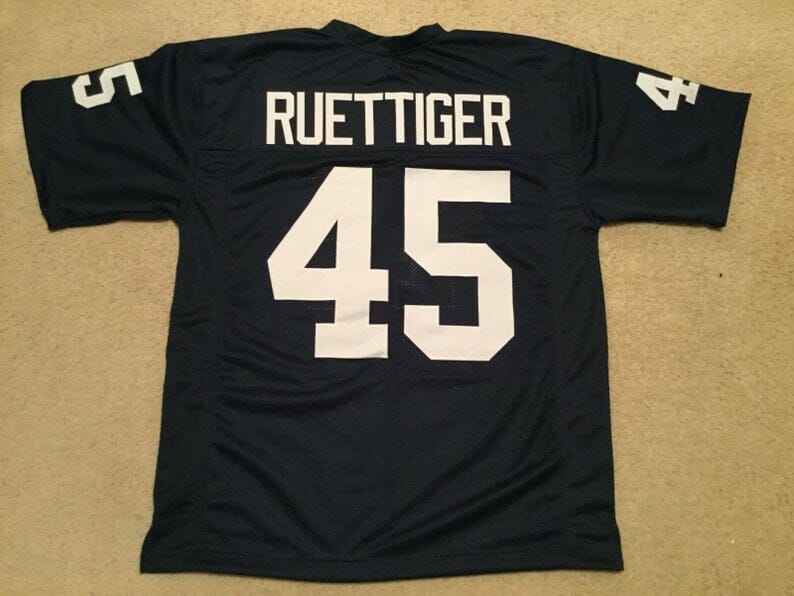 Rudy Ruettiger UNSIGNED CUSTOM Made Blue Jersey