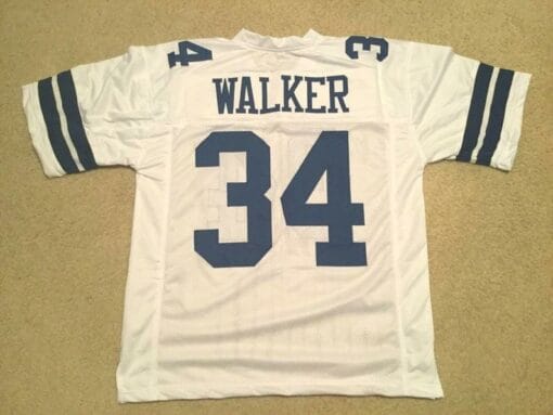 Herschel Walker UNSIGNED CUSTOM Made White Jersey