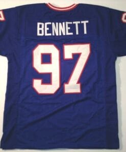 Cornelius Bennett UNSIGNED CUSTOM Made Blue Jersey
