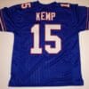 Jack Kemp UNSIGNED CUSTOM Sewn Stitched Blue Jersey