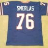 Fred Smerlas UNSIGNED CUSTOM Sewn Stitched Blue Jersey