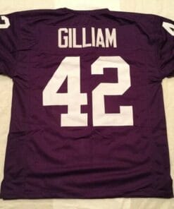 John Gilliam UNSIGNED CUSTOM Sewn Stitched Purple Jersey