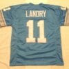 Greg Landry UNSIGNED CUSTOM Sewn Stitched Blue Jersey