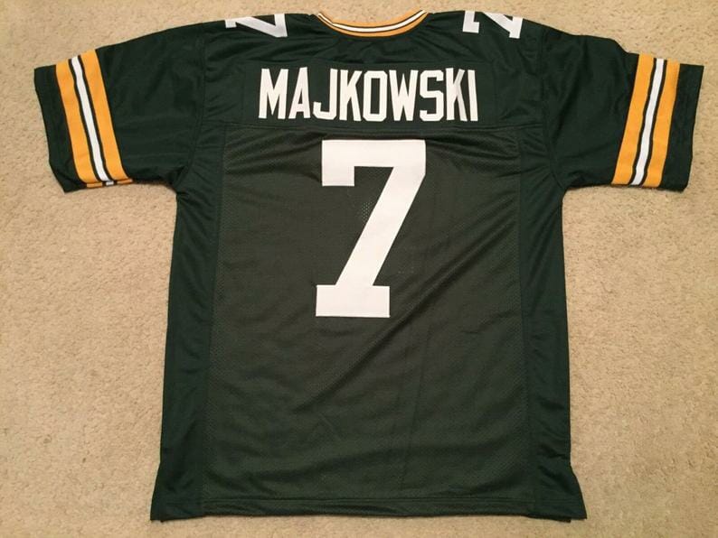 Don Majkowski UNSIGNED CUSTOM Made Green Jersey