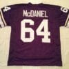 Randall McDaniel UNSIGNED CUSTOM Sewn Stitched Purple Jersey