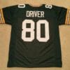 Donald Driver UNSIGNED CUSTOM Sewn Stitched Green Jersey