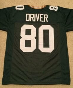 Donald Driver UNSIGNED CUSTOM Sewn Stitched Green Jersey