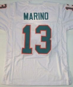 Dan Marino UNSIGNED CUSTOM Sewn Stitched White Jersey