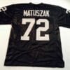 John Matuszak UNSIGNED CUSTOM Sewn Stitched Black Jersey
