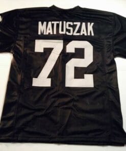 John Matuszak UNSIGNED CUSTOM Sewn Stitched Black Jersey