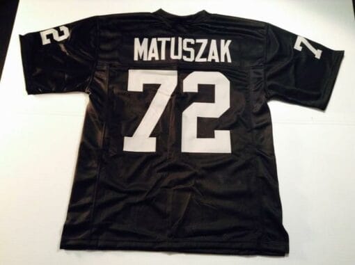 John Matuszak UNSIGNED CUSTOM Sewn Stitched Black Jersey
