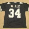 Herschel Walker UNSIGNED CUSTOM Sewn Stitched Blue Jersey