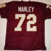 Dexter Manley UNSIGNED CUSTOM Sewn Stitched Burgundy Jersey