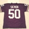 Jeff Siemon UNSIGNED CUSTOM Sewn Stitched Purple Jersey
