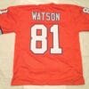 Steve Watson UNSIGNED CUSTOM Sewn Stitched Orange Jersey
