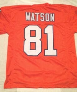 Steve Watson UNSIGNED CUSTOM Sewn Stitched Orange Jersey