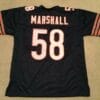 Wilber Marshall UNSIGNED CUSTOM Sewn Stitched Blue Jersey