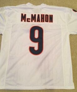 Jim McMahon UNSIGNED CUSTOM Sewn Stitched White Jersey