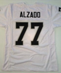 Lyle Alzado UNSIGNED CUSTOM Sewn Stitched White Jersey