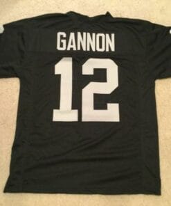 Rich Gannon UNSIGNED CUSTOM Sewn Stitched Black Jersey