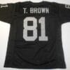 Tim Brown UNSIGNED CUSTOM Sewn Stitched Black Jersey