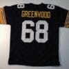 L.C. Greenwood UNSIGNED CUSTOM Sewn Stitched Black Jersey