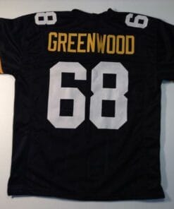 L.C. Greenwood UNSIGNED CUSTOM Sewn Stitched Black Jersey