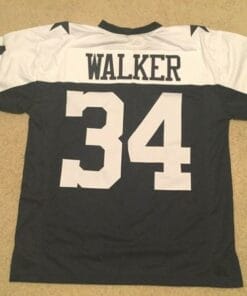 Herschel Walker UNSIGNED CUSTOM Sewn Stitched Thanksgiving Jersey