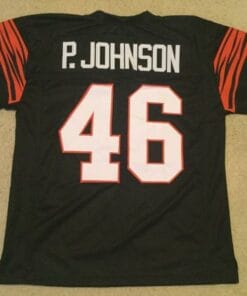 Pete Johnson UNSIGNED CUSTOM Sewn Stitched Black Jersey