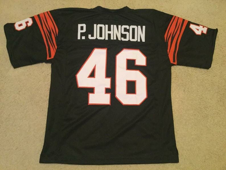 Pete Johnson UNSIGNED CUSTOM Sewn Stitched Black Jersey