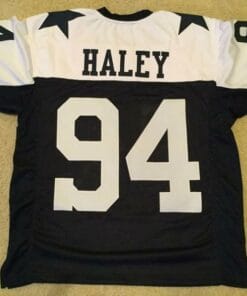 Charles Haley UNSIGNED CUSTOM Sewn Stitched Thanksgiving Jersey