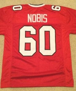 Tommy Nobis UNSIGNED CUSTOM Sewn Stitched Red Jersey