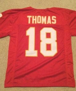 Emmitt Thomas UNSIGNED CUSTOM Sewn Stitched Red Jersey