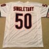 Mike Singletary UNSIGNED CUSTOM Sewn Stitched White Jersey