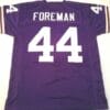 Chuck Foreman UNSIGNED CUSTOM Sewn Stitched Purple Jersey