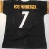 Ben Roethlisberger UNSIGNED CUSTOM Sewn Stitched Black Jersey