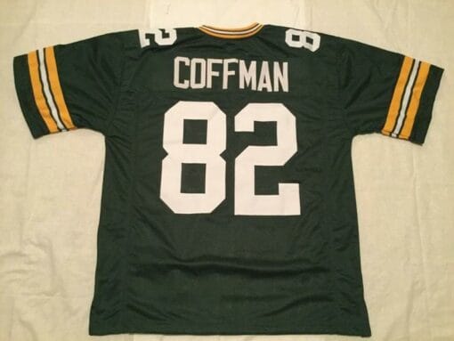 Paul Coffman UNSIGNED CUSTOM Sewn Stitched Green Jersey