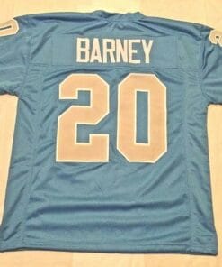 Lem Barney UNSIGNED CUSTOM Sewn Stitched Blue Jersey