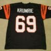 Tim Krumrie UNSIGNED CUSTOM Sewn Stitched Black Jersey