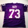 Ron Yary UNSIGNED CUSTOM Sewn Stitched Purple Jersey