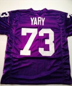 Ron Yary UNSIGNED CUSTOM Sewn Stitched Purple Jersey