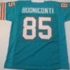Nick Buoniconti UNSIGNED CUSTOM Sewn Stitched Teal Jersey