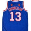Wilt Chamberlain #13 Harlem Globetrotters Basketball Jersey Blue