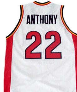Carmelo Anthony #22 Oak Hill High School Basketball Jersey White