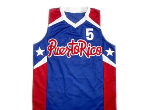 Jose JJ Barea #5 Puerto Rico Basketball Jersey Blue